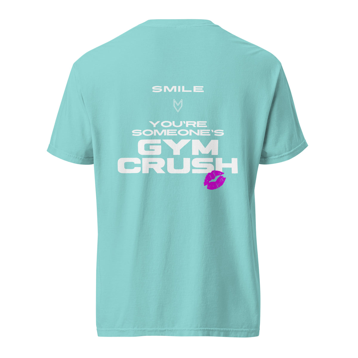 “Smile, You’re Someone’s Gym Crush” Pump Cover, oversized gym tee by MyVibe Apparel