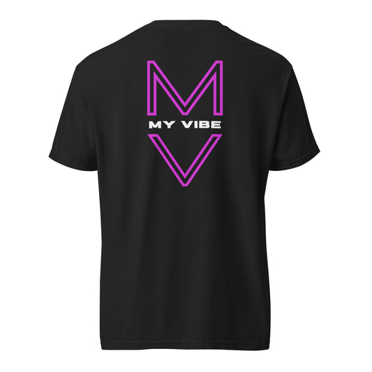 “Keep Going” Mirror Print Pump Cover, reverse-printed gym tee by MyVibe Apparel