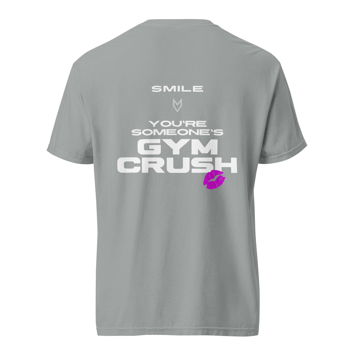 “Smile, You’re Someone’s Gym Crush” Pump Cover, oversized gym tee by MyVibe Apparel