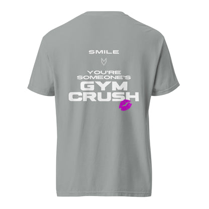 “Smile, You’re Someone’s Gym Crush” Pump Cover, oversized gym tee by MyVibe Apparel