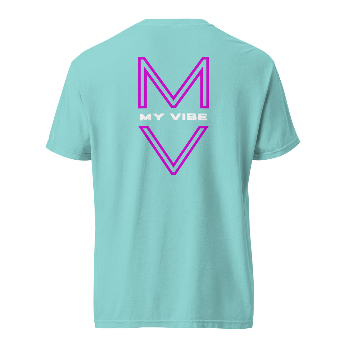 “One More Rep” Mirror Print Pump Cover, reverse-printed gym tee by MyVibe Apparel