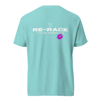 “Re-Rack Your Weights” Pump Cover, oversized gym tee by MyVibe Apparel