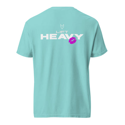 “Lift Heavy” Pump Cover, oversized gym tee by MyVibe Apparel
