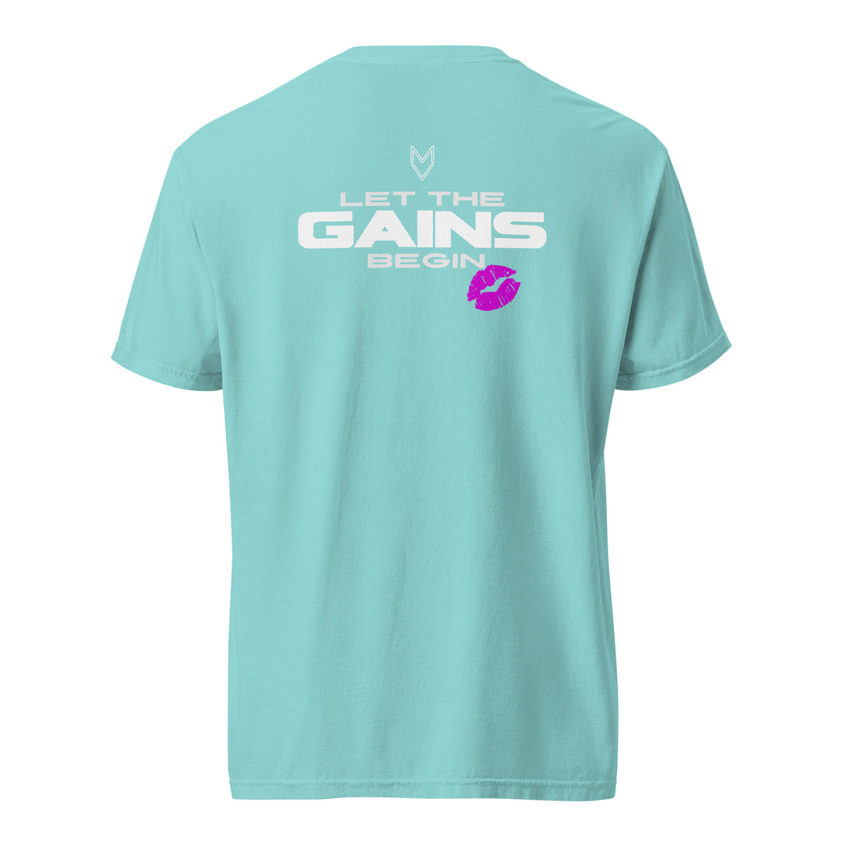 “Let the Gains Begin” Pump Cover, oversized gym tee by MyVibe Apparel