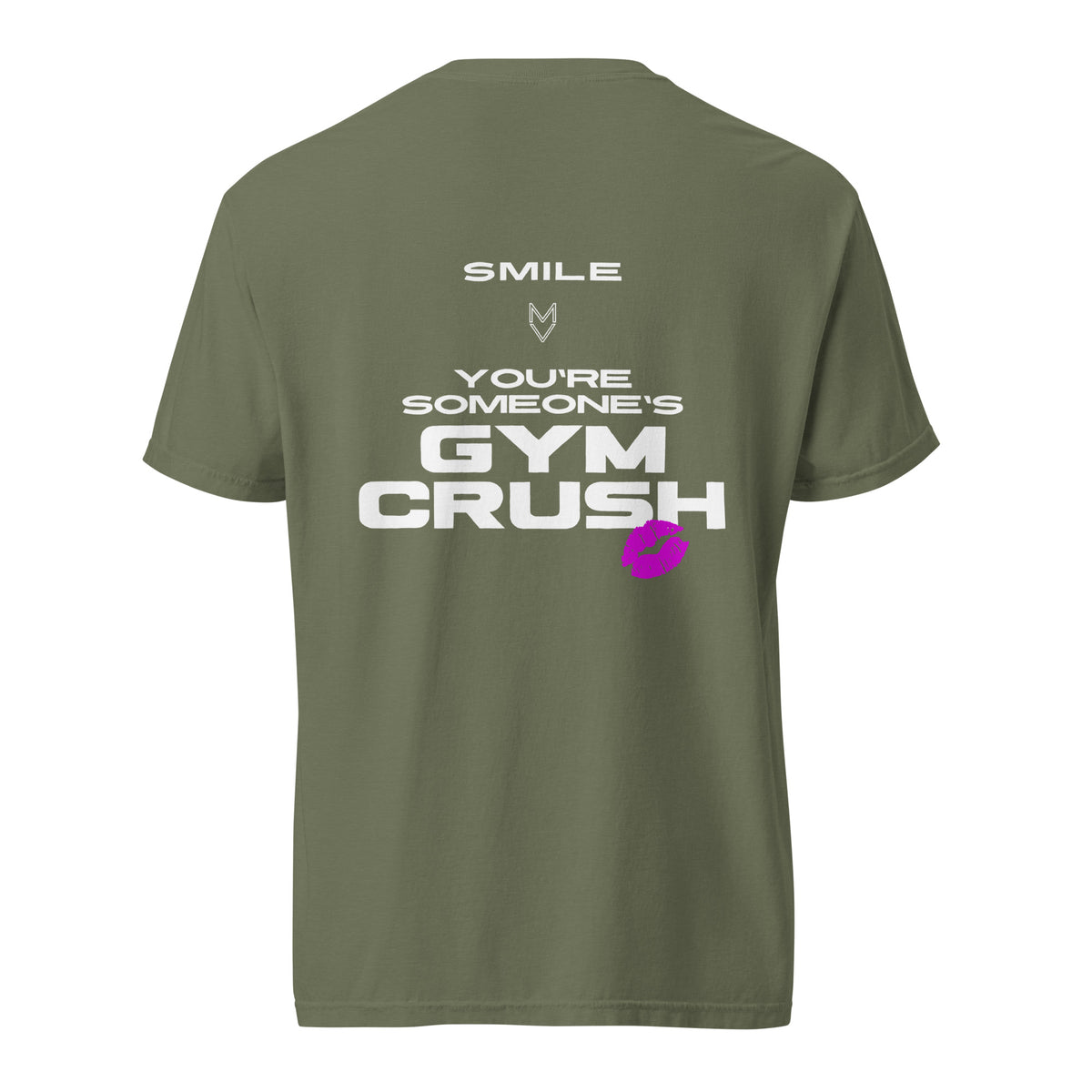 “Smile, You’re Someone’s Gym Crush” Pump Cover, oversized gym tee by MyVibe Apparel