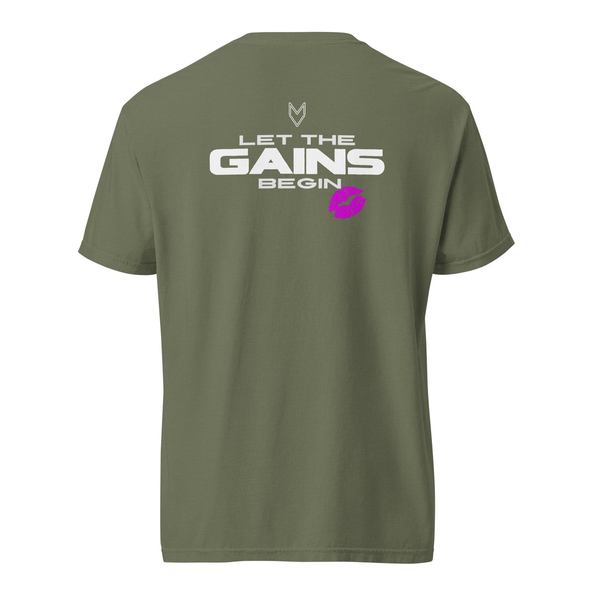 “Let the Gains Begin” Pump Cover, oversized gym tee by MyVibe Apparel