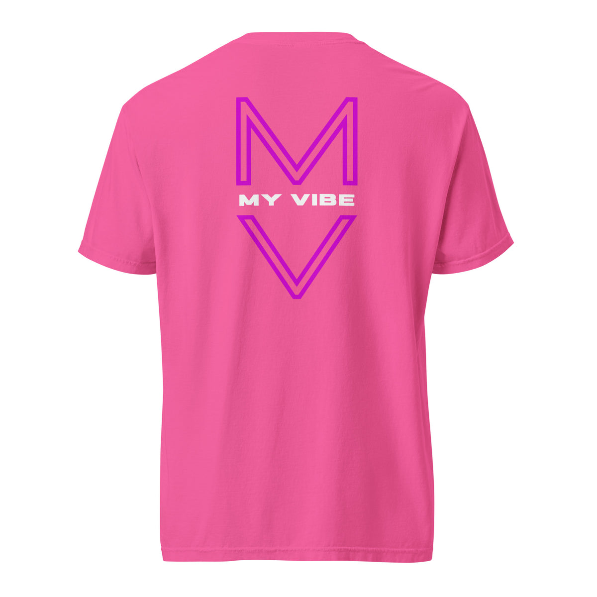 “One More Rep” Mirror Print Pump Cover, reverse-printed gym tee by MyVibe Apparel