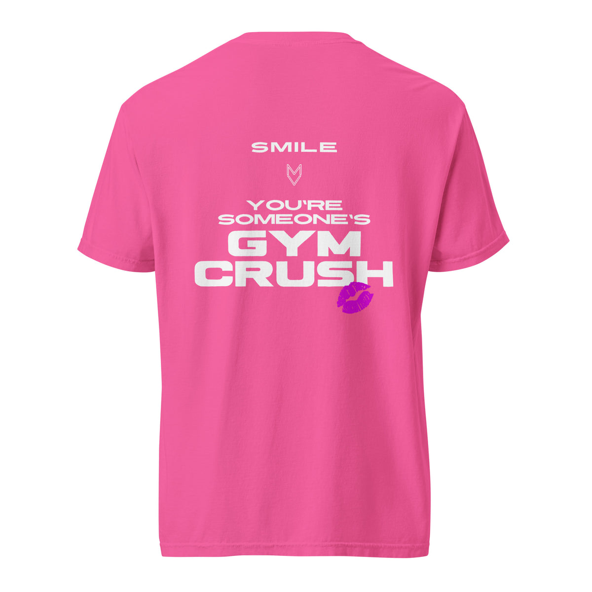 “Smile, You’re Someone’s Gym Crush” Pump Cover, oversized gym tee by MyVibe Apparel