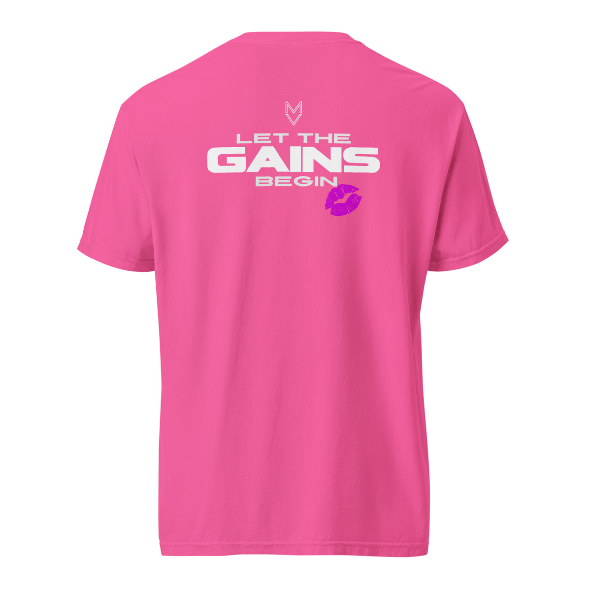 “Let the Gains Begin” Pump Cover, oversized gym tee by MyVibe Apparel