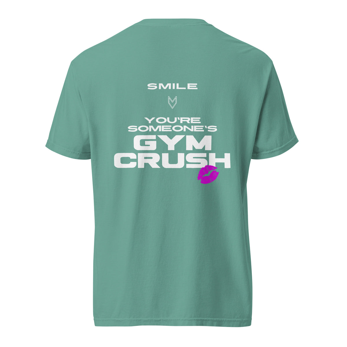 “Smile, You’re Someone’s Gym Crush” Pump Cover, oversized gym tee by MyVibe Apparel
