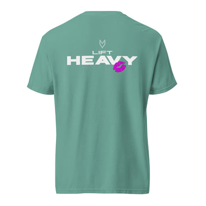“Lift Heavy” Pump Cover, oversized gym tee by MyVibe Apparel