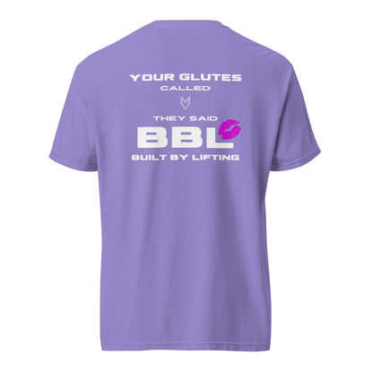 “Your Glutes Called” BBL Pump Cover, oversized gym tee by MyVibe Apparel