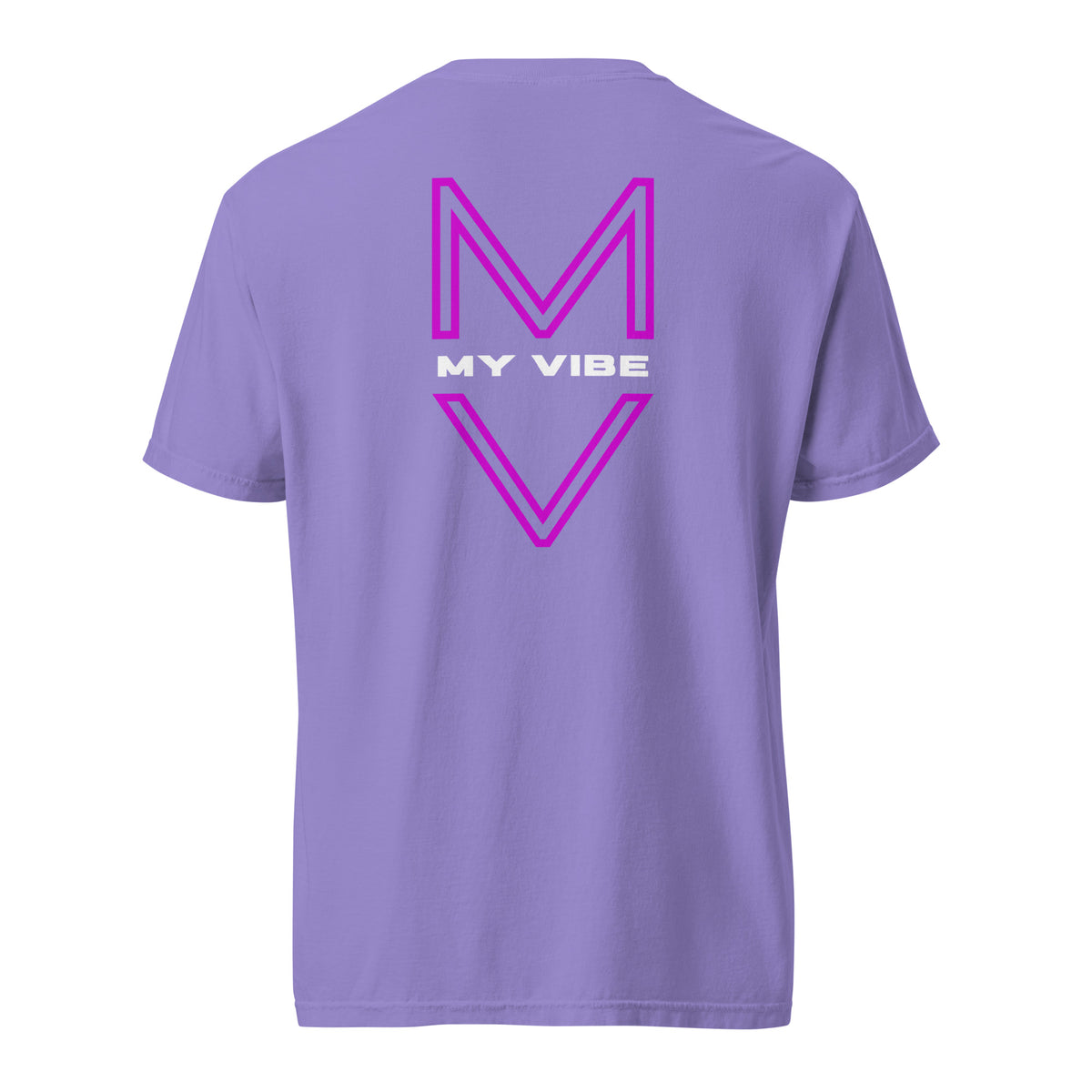 “Keep Going” Mirror Print Pump Cover, reverse-printed gym tee by MyVibe Apparel