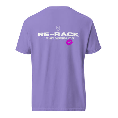 “Re-Rack Your Weights” Pump Cover, oversized gym tee by MyVibe Apparel
