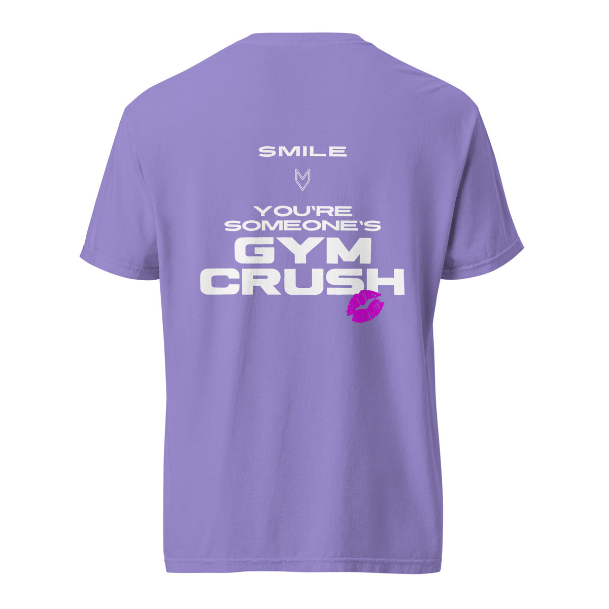 “Smile, You’re Someone’s Gym Crush” Pump Cover, oversized gym tee by MyVibe Apparel