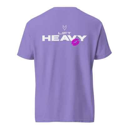 “Lift Heavy” Pump Cover, oversized gym tee by MyVibe Apparel