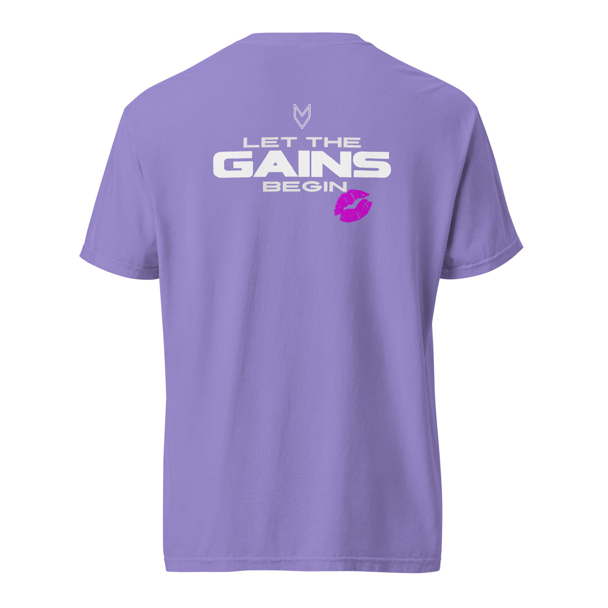 “Let the Gains Begin” Pump Cover, oversized gym tee by MyVibe Apparel